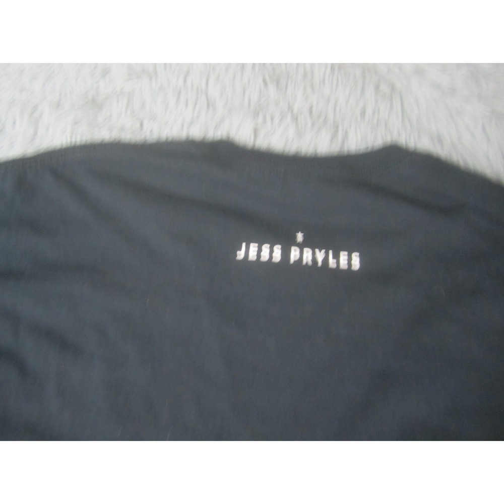 Jess Pryles Shirt Mens 2XL Black Meat Fire Whiskey Repeat BBQ Graphic Funny Tee - Picture 5 of 7